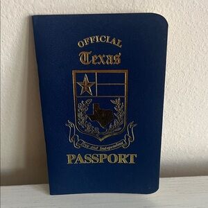1990’s Blue Faux Texas Passport Cover